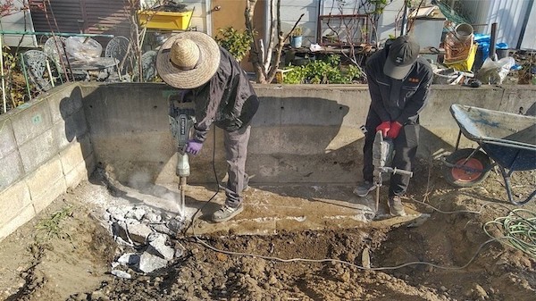 ⑤地中障害撤去