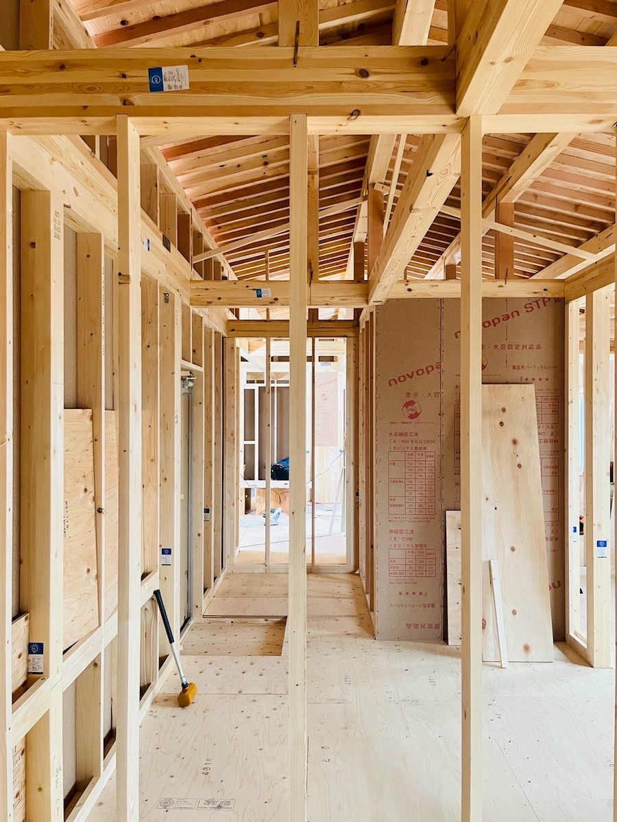 ⑤小屋組み